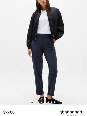 NWOT Athleta Brooklyn Mid-rise Ankle Pants Navy